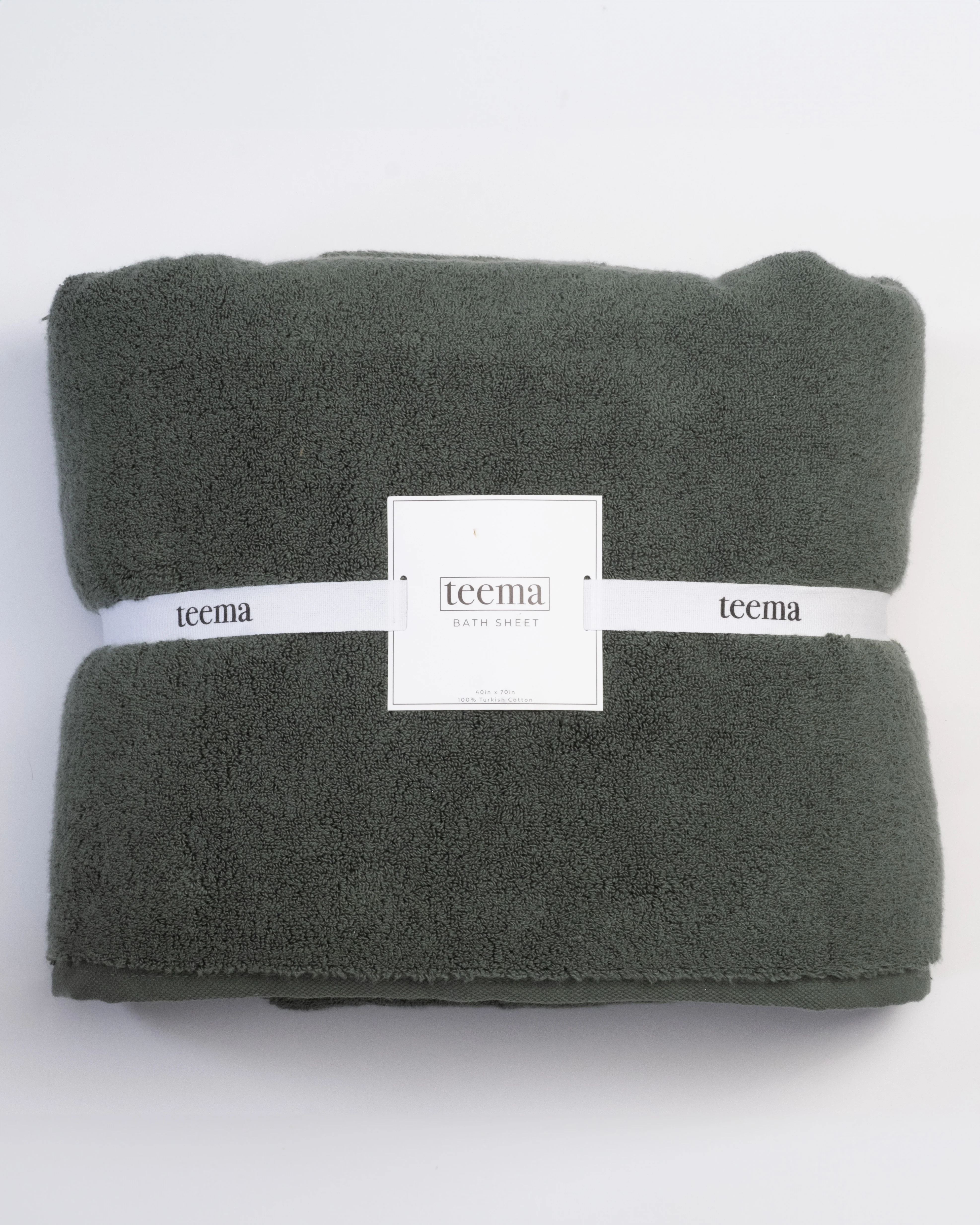 Luxe Bath Towels in Jade - Image 10