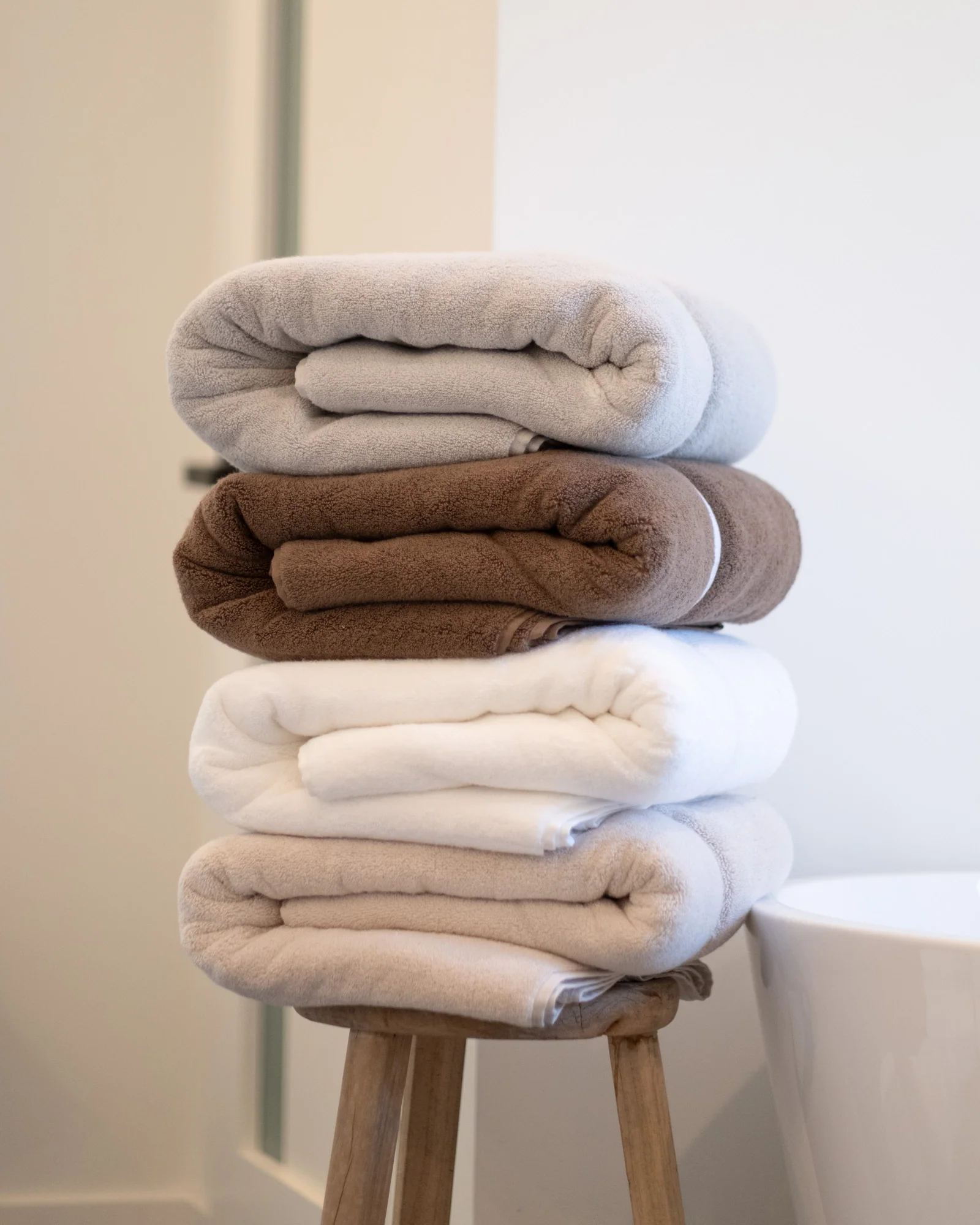 Luxe Bath Towels in Sand - Image 5