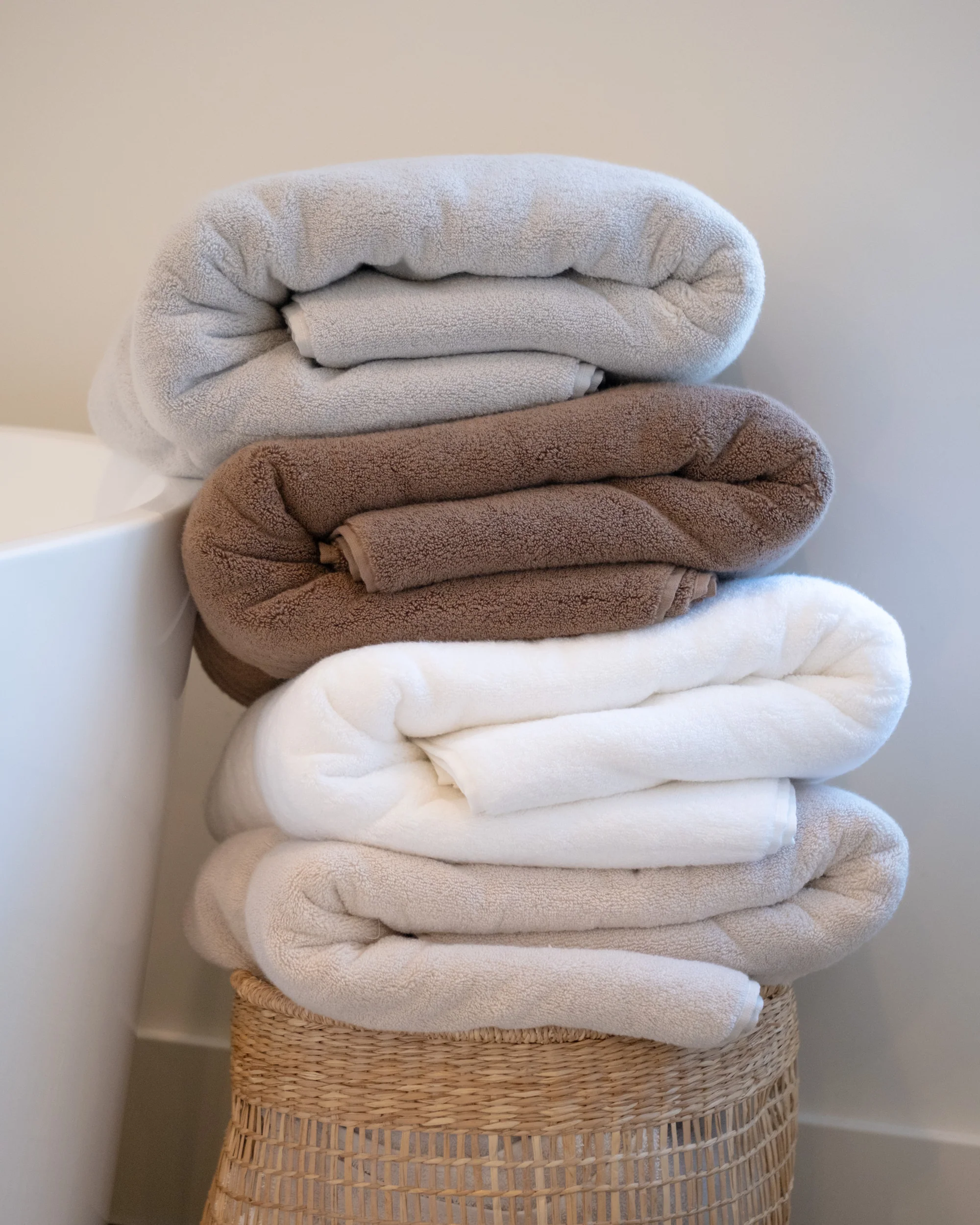 Luxe Bath Towels in White - Image 4