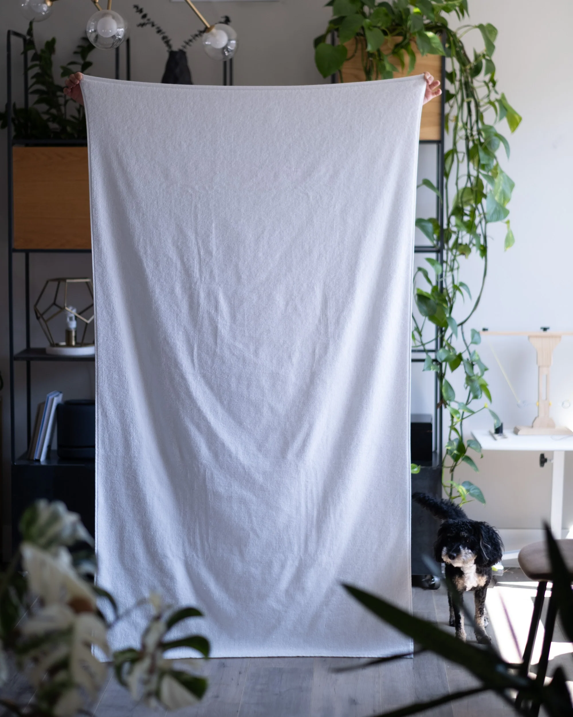 Ribbed Bath Towels in White - Image 4