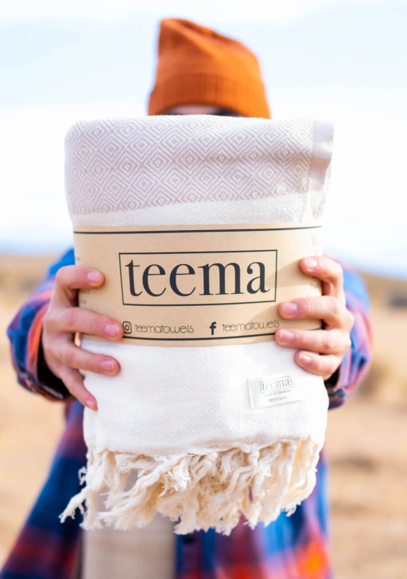 The Hamptons Blanket in Tan - Image 5