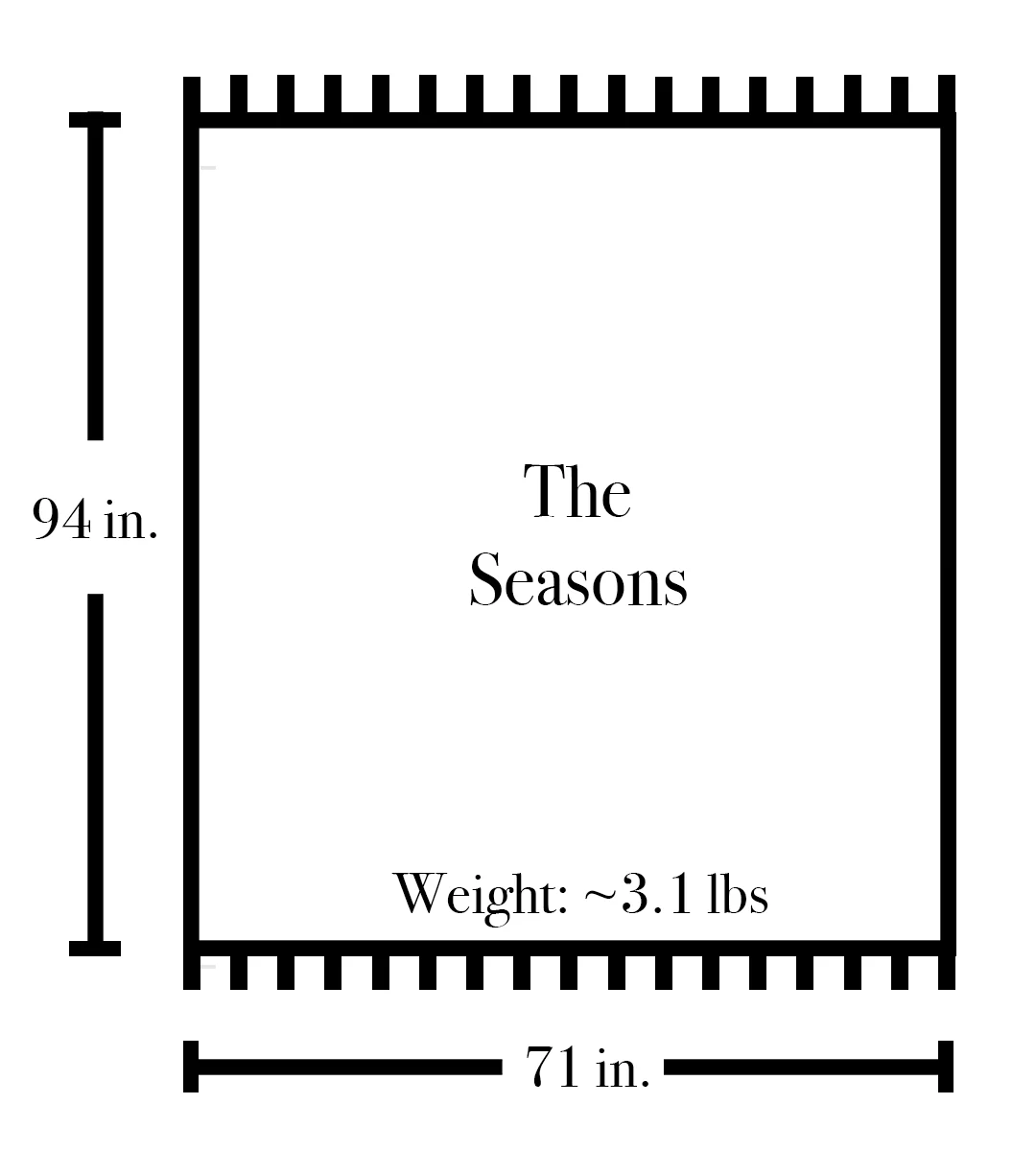 The Seasons Blanket in Cream - Image 6