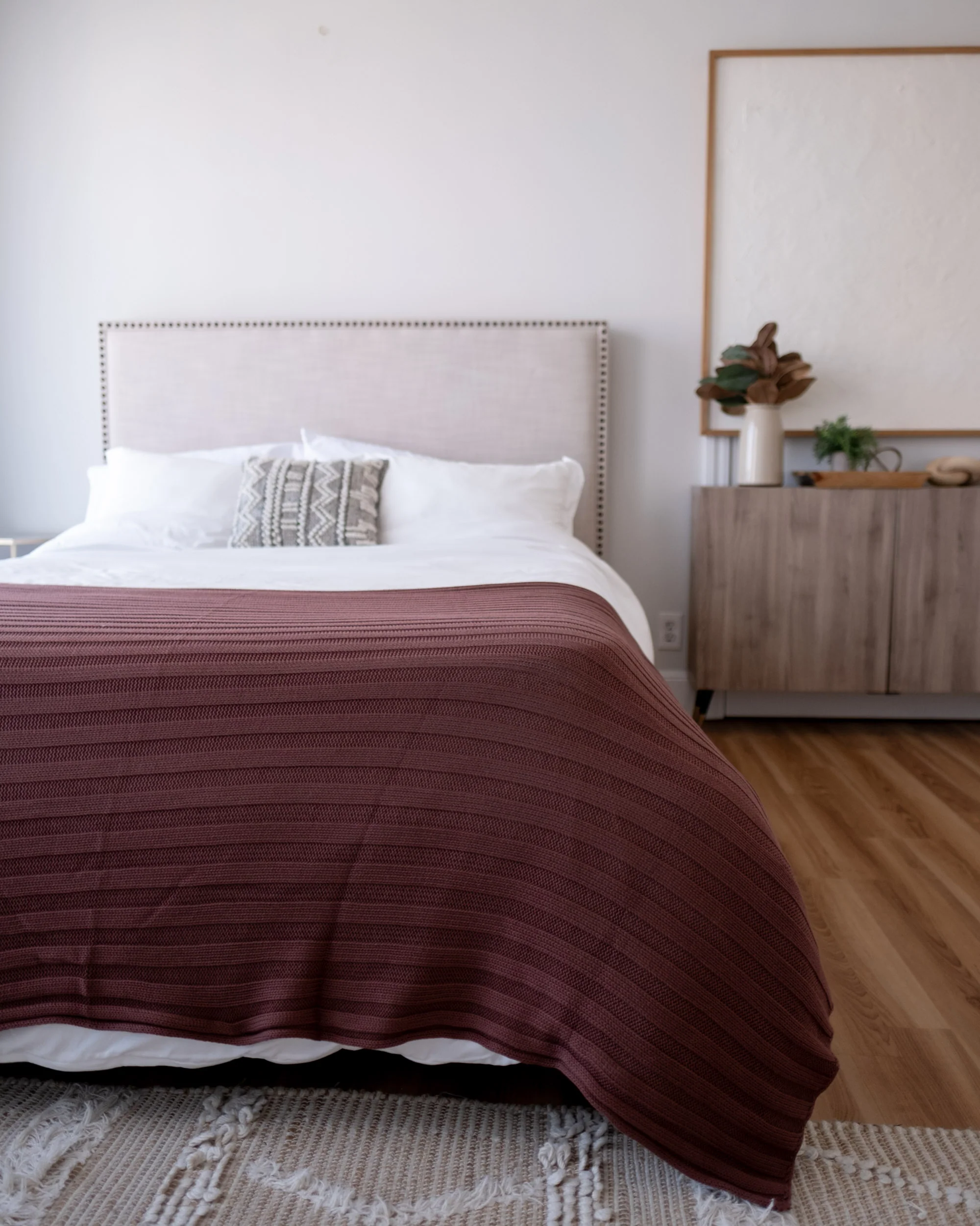 The Rib Knit Throw in Fig - Image 5